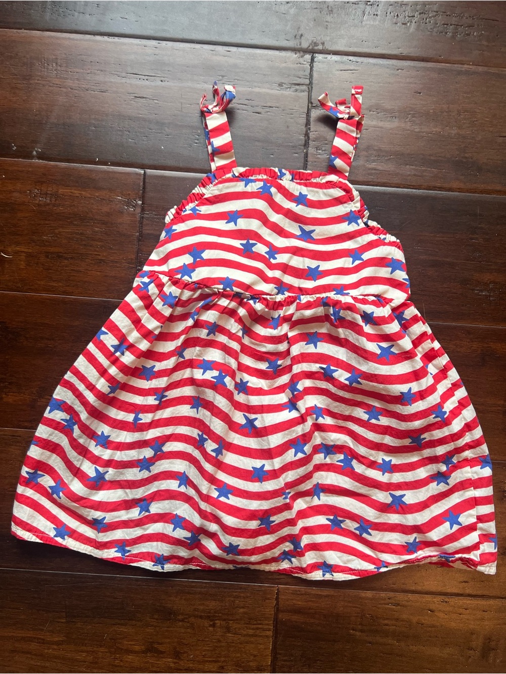 Cat & Jack Red, White & Blue Star-Stripes Sundress - 2T